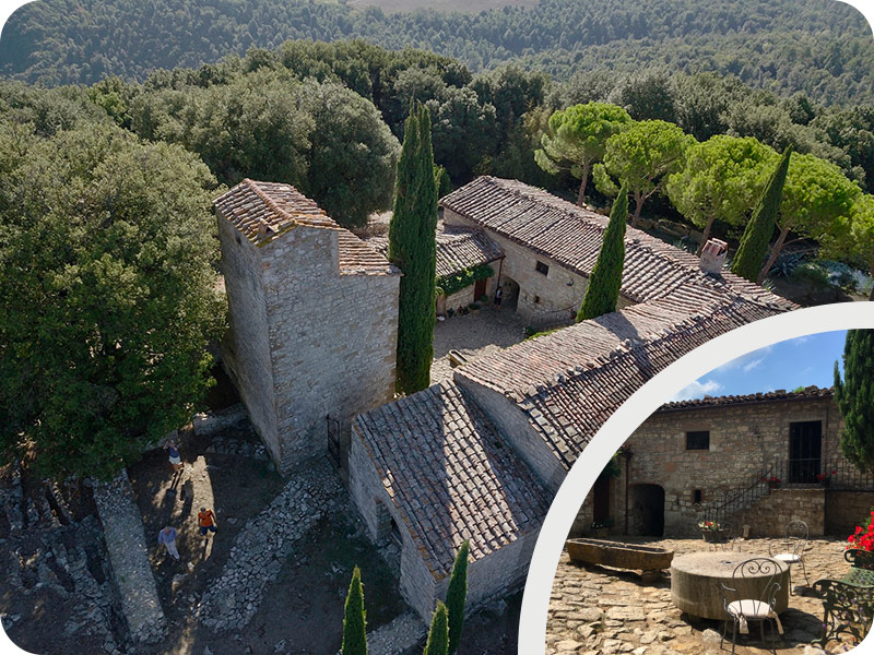 Tuscany bike tour “San Vettore Monastery (1075 A.C.)”