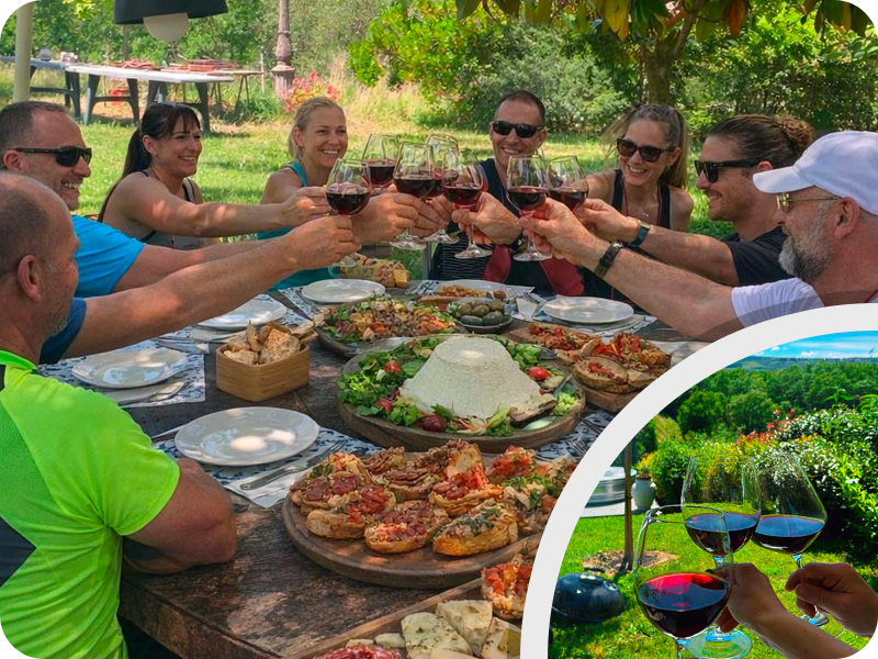 Wine Experience Ride Tuscany Bike Wine Tour and food tasting experience
