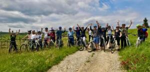 Tuscany bike tour - Volterra wine cellar experience